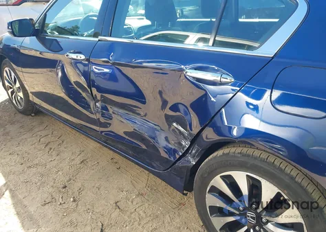 2015 Honda Accord Hybrid Touring from USA, damaged, VIN 1HGCR6F73FA014618